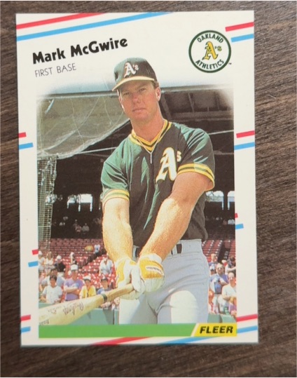 1988 Fleer #286 Mark McGwire — front