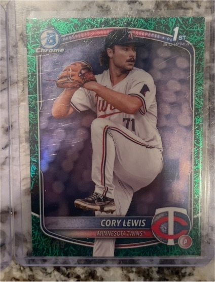 2025 Bowman Chrome Prospects #BCP-128 Cory Lewis — front