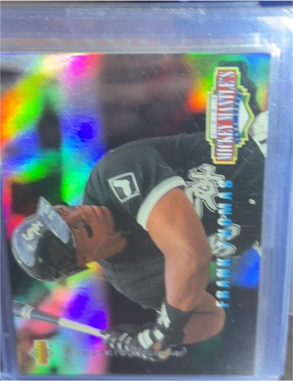 1994 Upper Deck #MM18 Frank Thomas Mickey Mantle's Long Shots — front