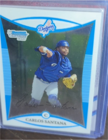 2008 Bowman Chrome Prospects #BCP134 Carlos Santana — front