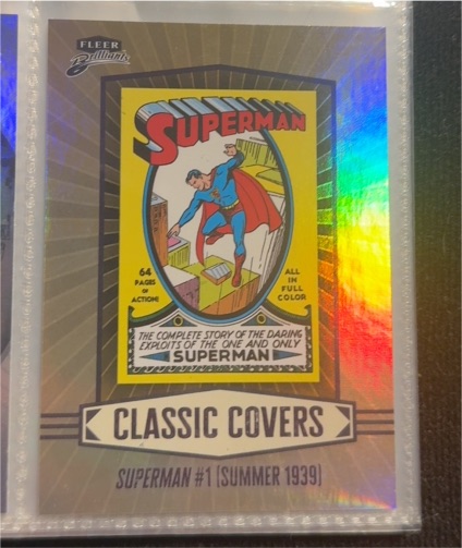 2025 Fleer Brilliants Superman Classic Covers #CC-2 Superman #1 (Summer 1939) — front
