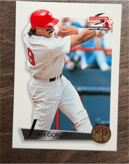1995 Score Summit #90 Juan Gonzalez — front