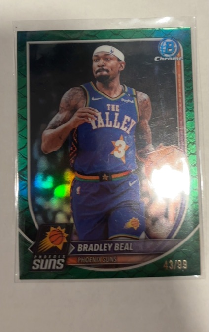 2025 Bowman Chrome #BCV-126 Bradley Beal — front