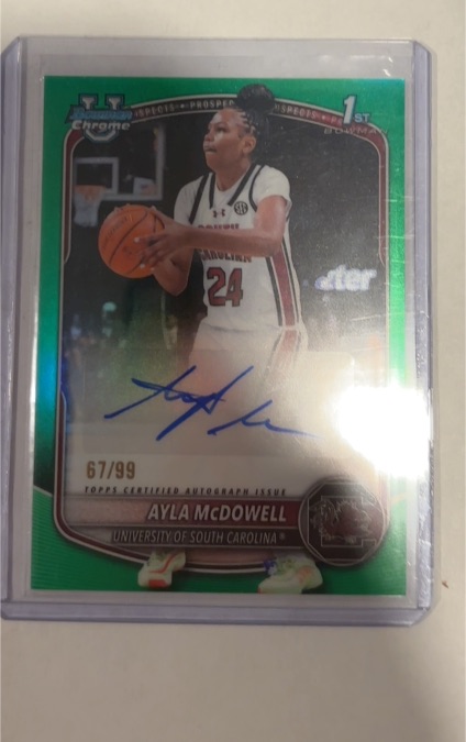 2025 Bowman Chrome #67 Ayla McDowell — front