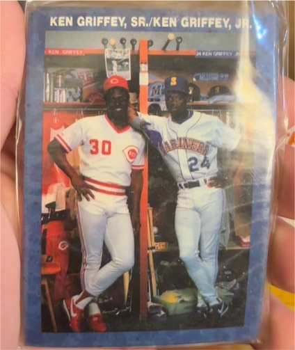 1990 Broder Locker Room Ken Griffey Sr. and Ken Griffey Jr. — front