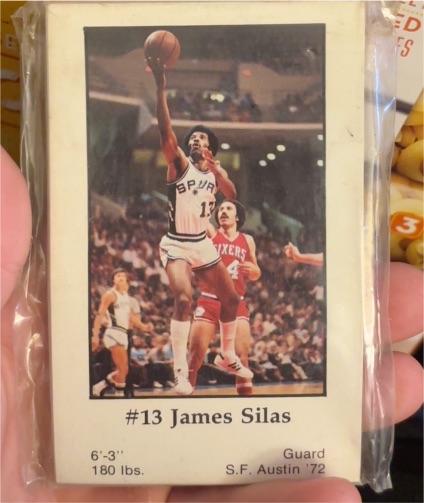 1979-80 Handy Dan #13 James Silas — front