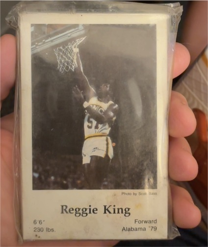 1983-84 Tips from the SONICS #1 Reggie King — front