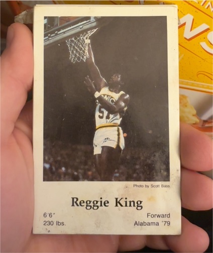 1983-84 Tips from the Sonics #1 Reggie King — front