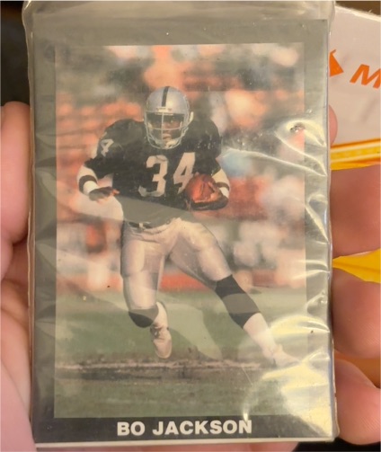 1989 Bo Jackson #NNO Football Card — front