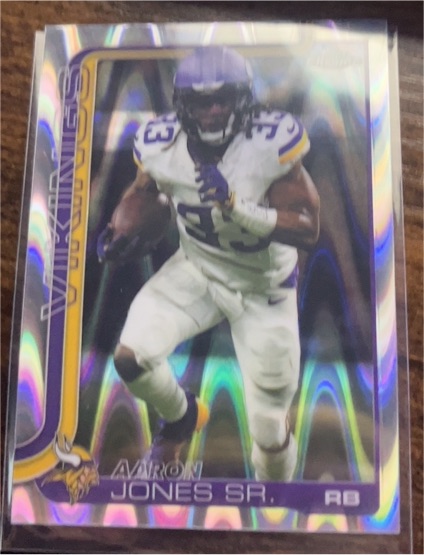 2025 Topps Chrome #201 Aaron Jones Sr. — front