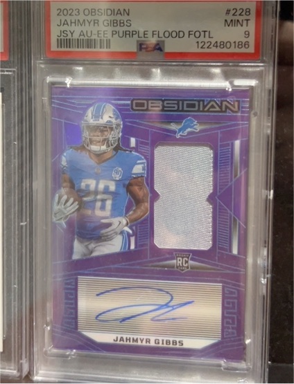 2023 Panini Obsidian #228 Jahmyr Gibbs — front