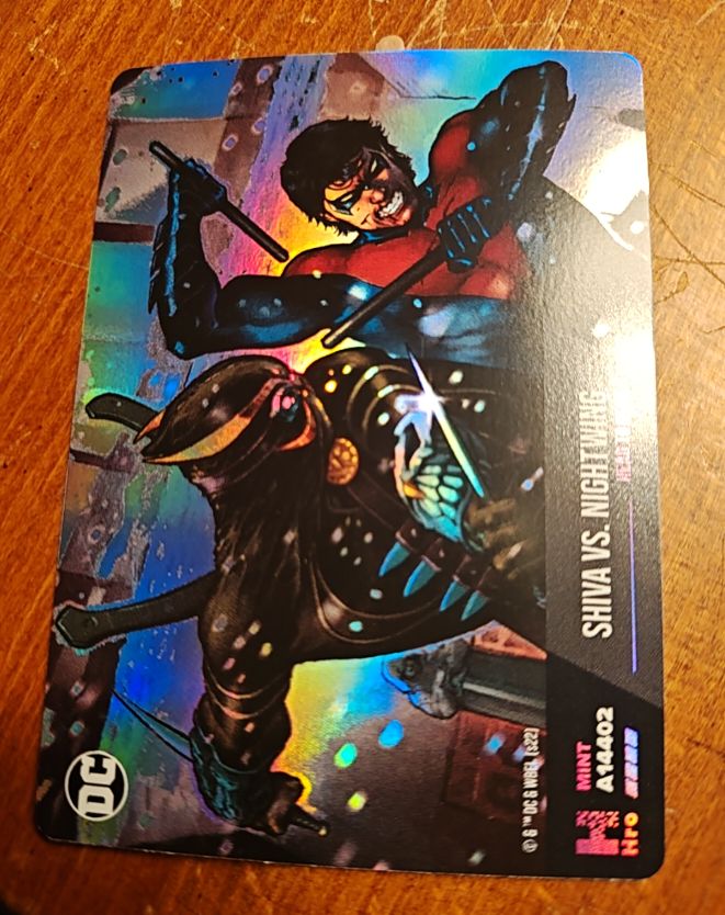 2022 DC Hybrid #A14402 Shiva vs. Nightwing — front