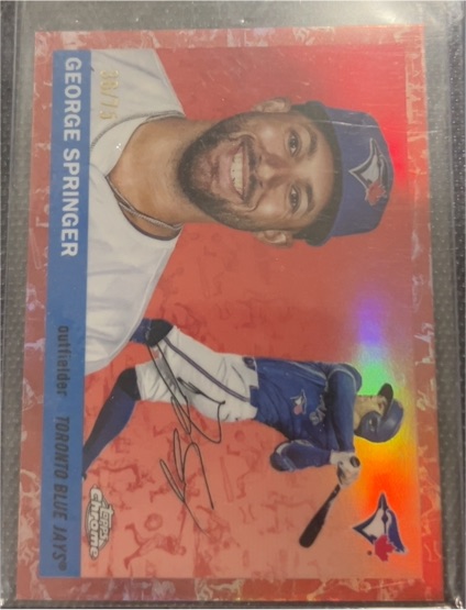 2025 Topps Chrome Platinum #192 George Springer — front