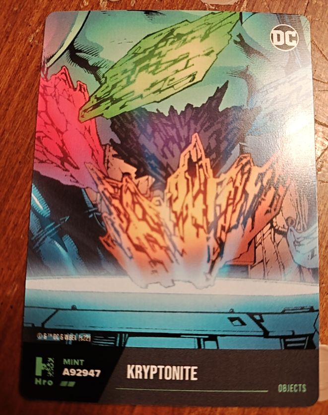 2022 DC Chapter 2 Physical Card Objects Kryptonite A92947 — front