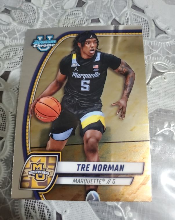2024-25 Bowman University Chrome #88 Tre Norman — front