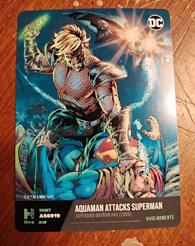 2022 DC Hybrid #A66919 Aquaman Attacks Superman — front