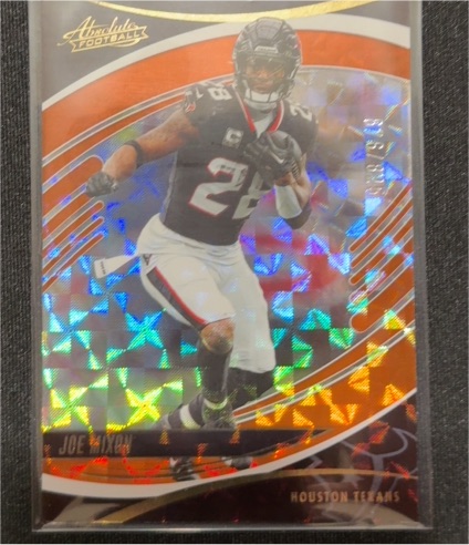2025 Panini Absolute #99 Joe Mixon Orange Mosaic Houston Texans — front