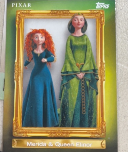 2026 Topps Disney Neon #FF-17 Merida & Queen Elinor Family First — front