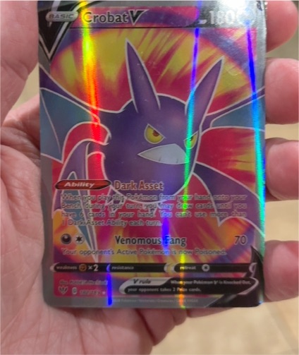 2020 Pokémon Darkness Ablaze #182 Crobat V — front