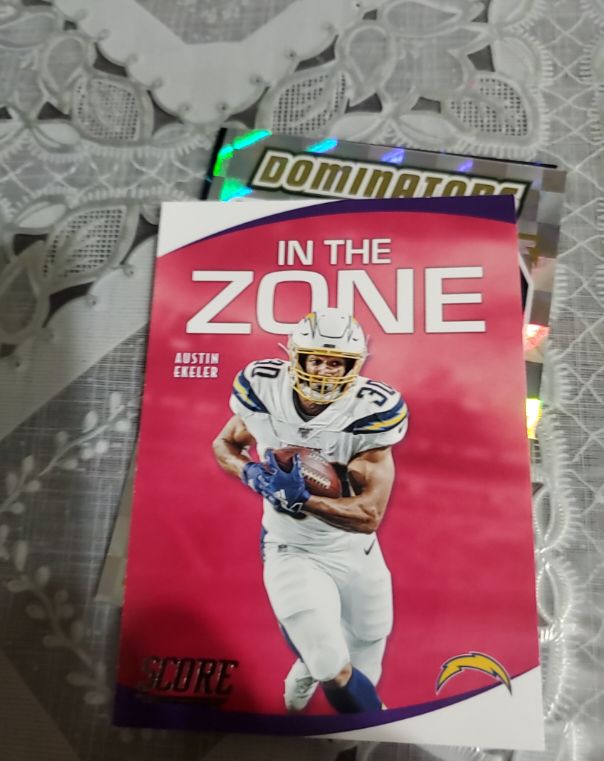2020 Panini Score In The Zone #IZ-AE Austin Ekeler — front