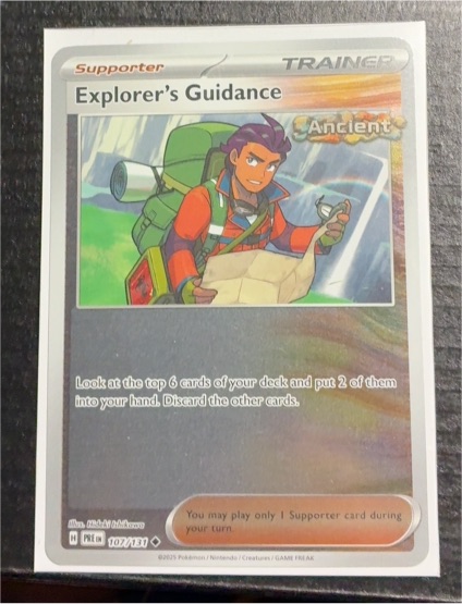 2021 Pokémon Prismatic Evolutions #107 Explorer's Guidance — front