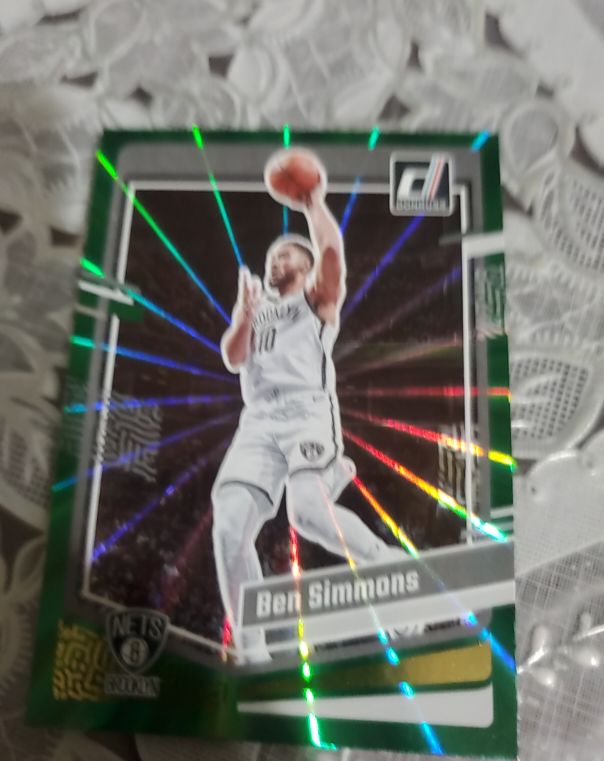 2023-24 Panini Donruss #164 Ben Simmons Green Laser Brooklyn Nets — front