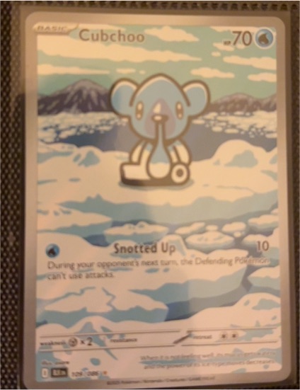 2025 Pokémon SV: Black Bolt #109 Cubchoo — front