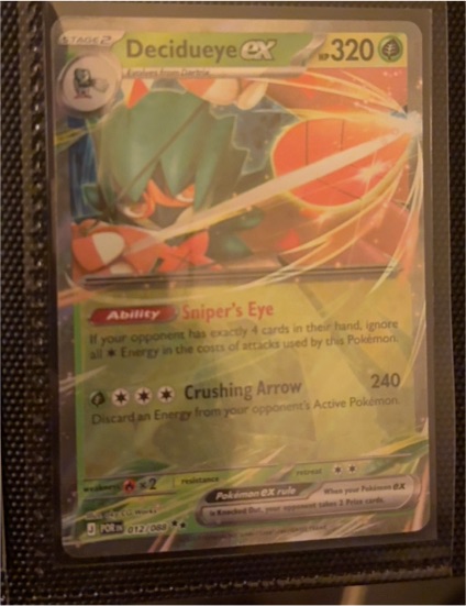 2026 Pokémon #012 Decidueye ex Perfect Order — front