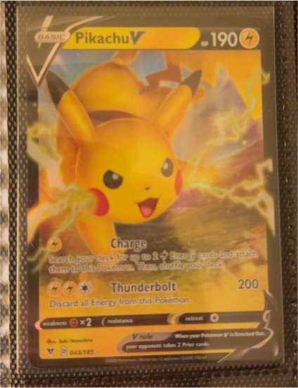 2020 Pokémon Vivid Voltage #043 Pikachu V — front