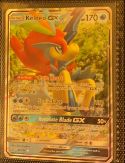 2019 Pokémon Unified Minds #47 Keldeo GX — front