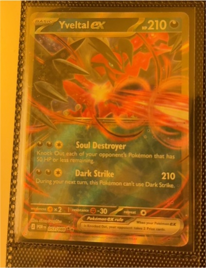 2014 Pokémon TCG XY Phantom Forces #053 Yveltal ex — front