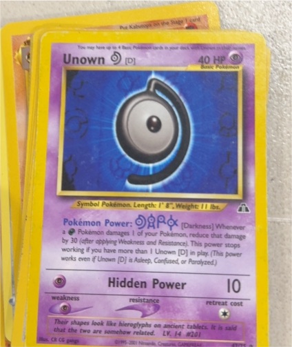 2001 Pokémon Neo Discovery #47 Unown [D] — front