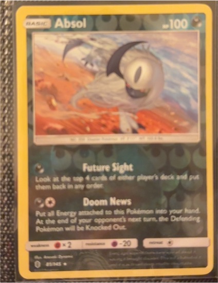 2017 Pokemon Guardians Rising #81 Absol — front