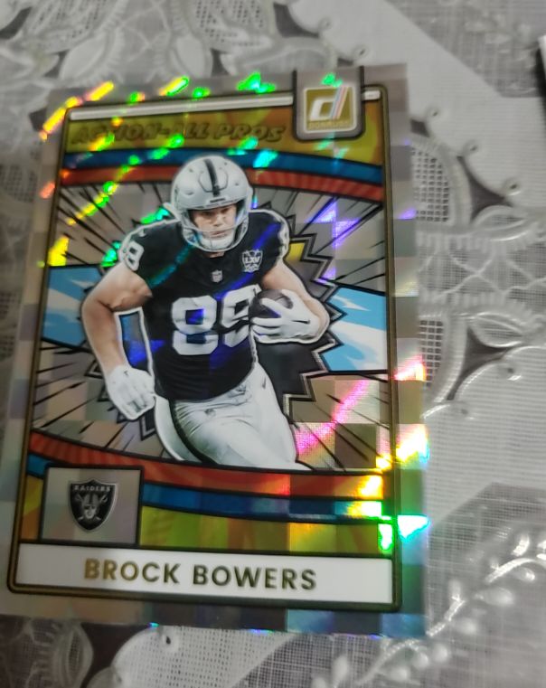 2025 Panini Donruss #AAP-BBO Brock Bowers Action-All Pros — front