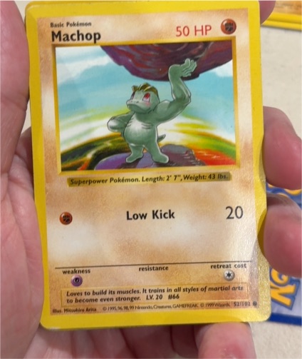 1999 Pokémon #52 Machop — front