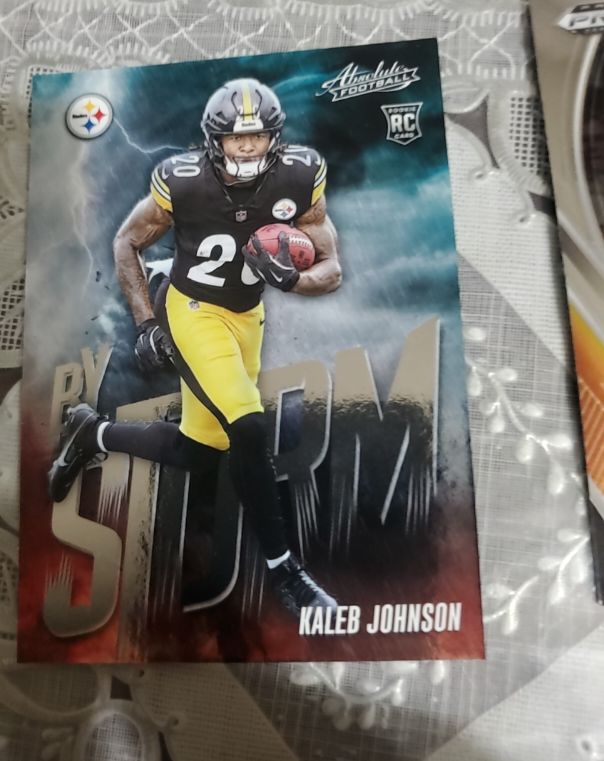 2025 Panini Absolute Football By Storm #8 Kaleb Johnson — front