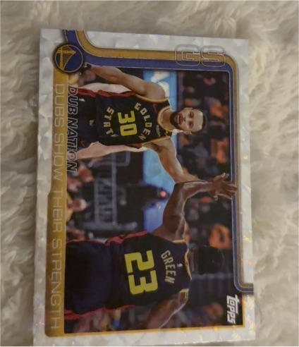 2025-26 Topps #291 Dubs Show Their Strength Stephen Curry Draymond Green — front