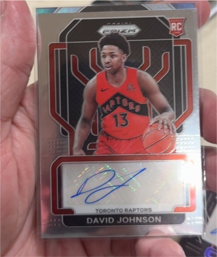 2021-22 Panini Prizm #RP-DJO David Johnson Rookie Penmanship Autograph — front