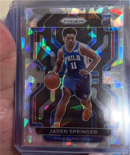 2021-22 Panini Prizm #317 Jaden Springer — front