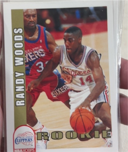1992-93 NBA Hoops #407 Randy Woods Rookie — front