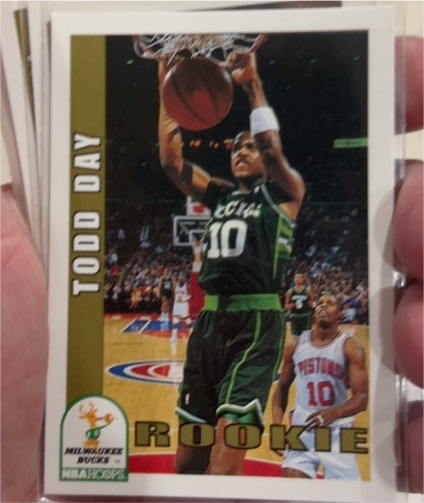 1992-93 Hoops #416 Todd Day Rookie — front