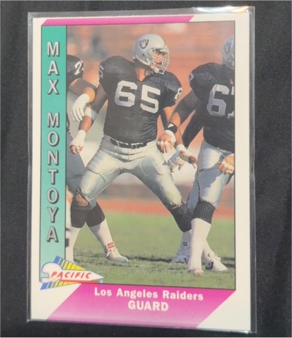 1991 Pacific #237 Max Montoya Los Angeles Raiders — front