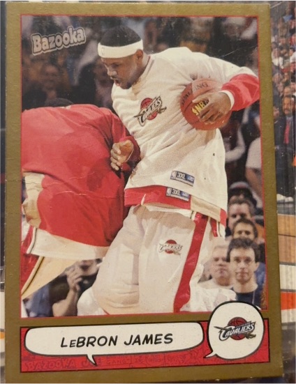 2004-05 Topps Bazooka #100 LeBron James — front
