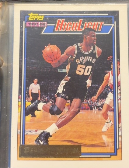 1992-93 Topps #4 David Robinson Highlight — front