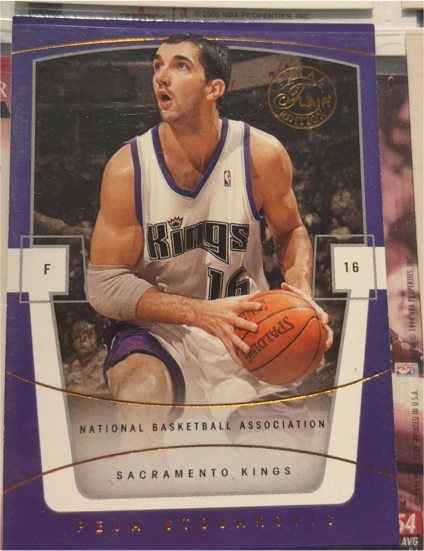 2003-04 Flair Final Edition #23 Peja Stojakovic Sacramento Kings — front
