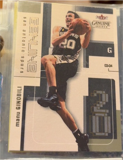 2003-04 Fleer Genuine Insider #37 Manu Ginobili — front