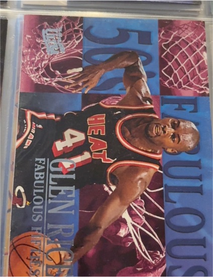 1995-96 Fleer Ultra #7 Glen Rice Fabulous 50's — front