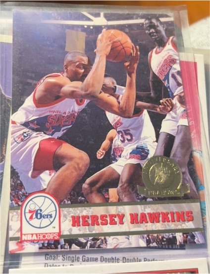 1993-94 NBA Hoops #163 Hersey Hawkins — front