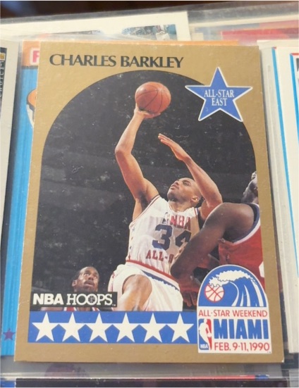 1990-91 NBA Hoops #1 Charles Barkley All-Star East — front