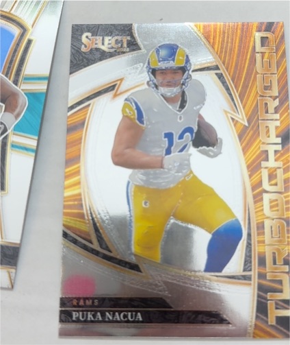 2025 Panini Select #9 Puka Nacua Turbocharged Los Angeles Rams — front